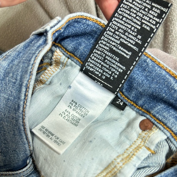 7FAMK Skinny Mid-Rise Ankle Crop with Stripe Patch sz 24 Jeans 7 for all mankind - Picture 9 of 11